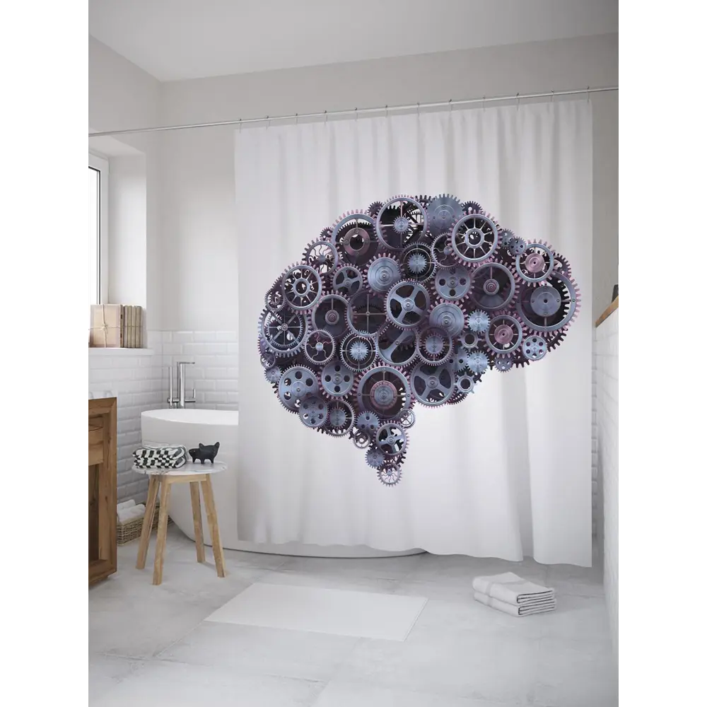 Фото Шторка для ванной комнаты JoyArty sc_27848 200x180см цвет синий Фото Шторка для ванной комнаты JoyArty sc_27848 200x180см цвет синий