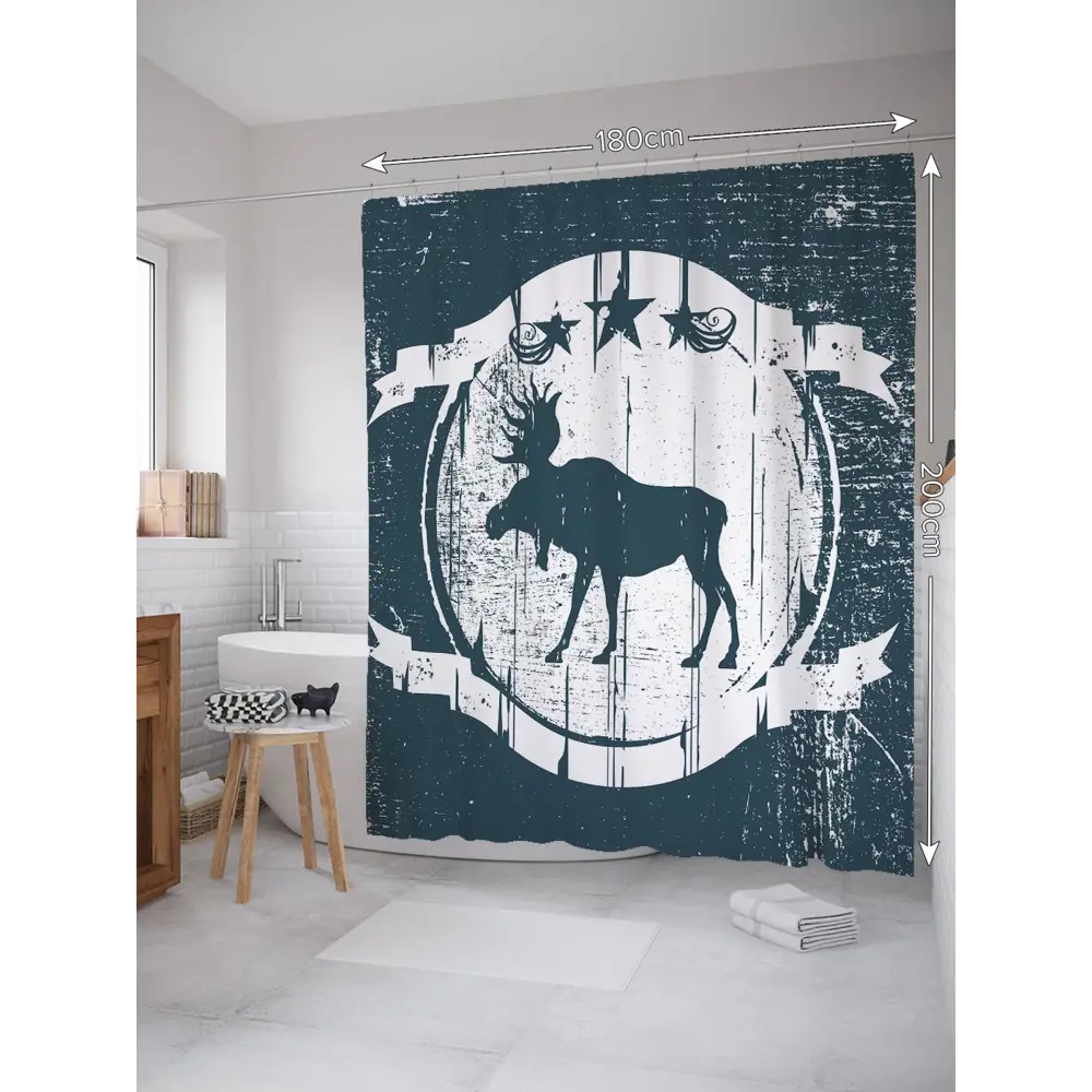 Фото Шторка для ванной комнаты JoyArty sc_23355 200x180см цвет серый серебристый Фото Шторка для ванной комнаты JoyArty sc_23355 200x180см цвет серый серебристый