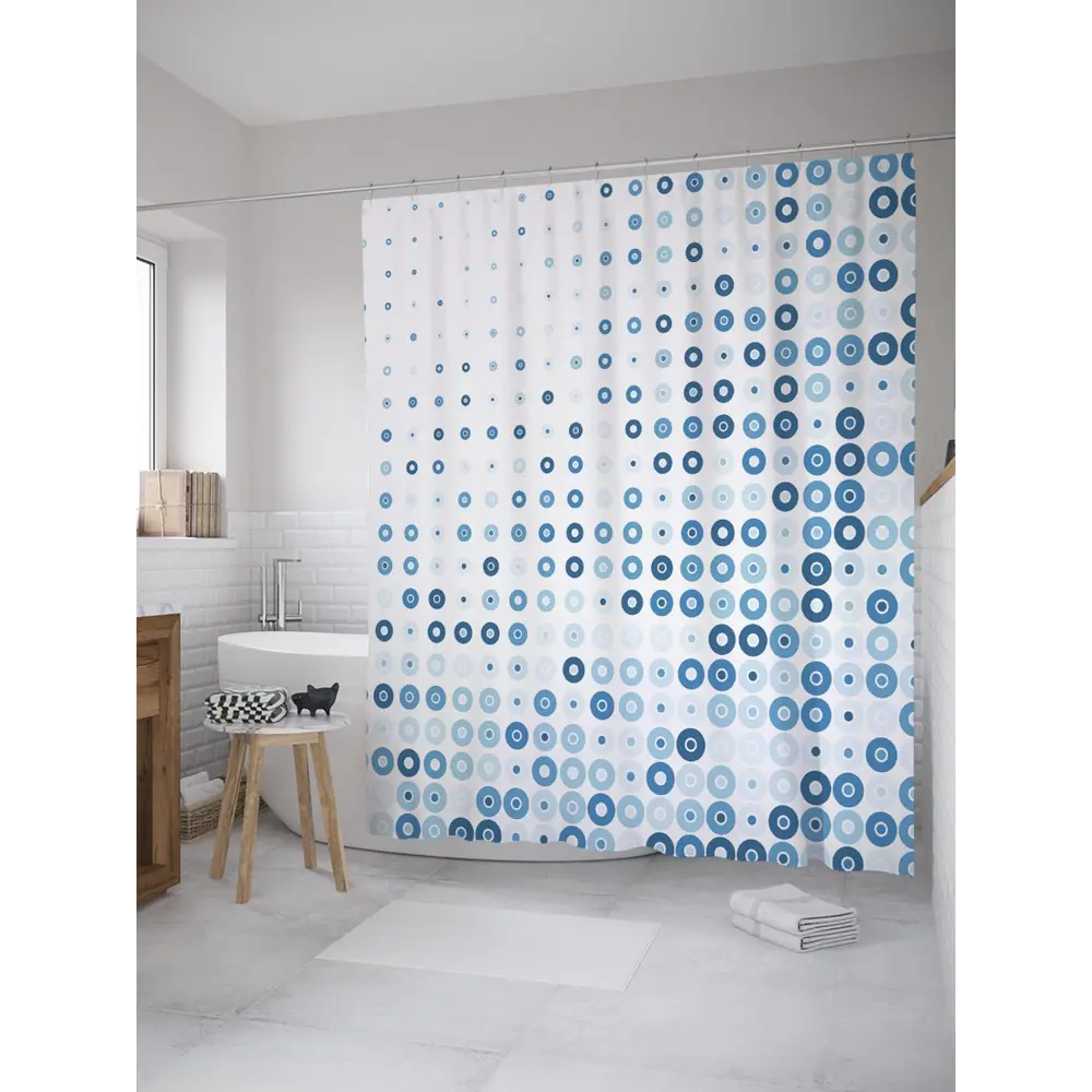 Фото Шторка для ванной комнаты JoyArty sc_33924 200x180см цвет синий Фото Шторка для ванной комнаты JoyArty sc_33924 200x180см цвет синий
