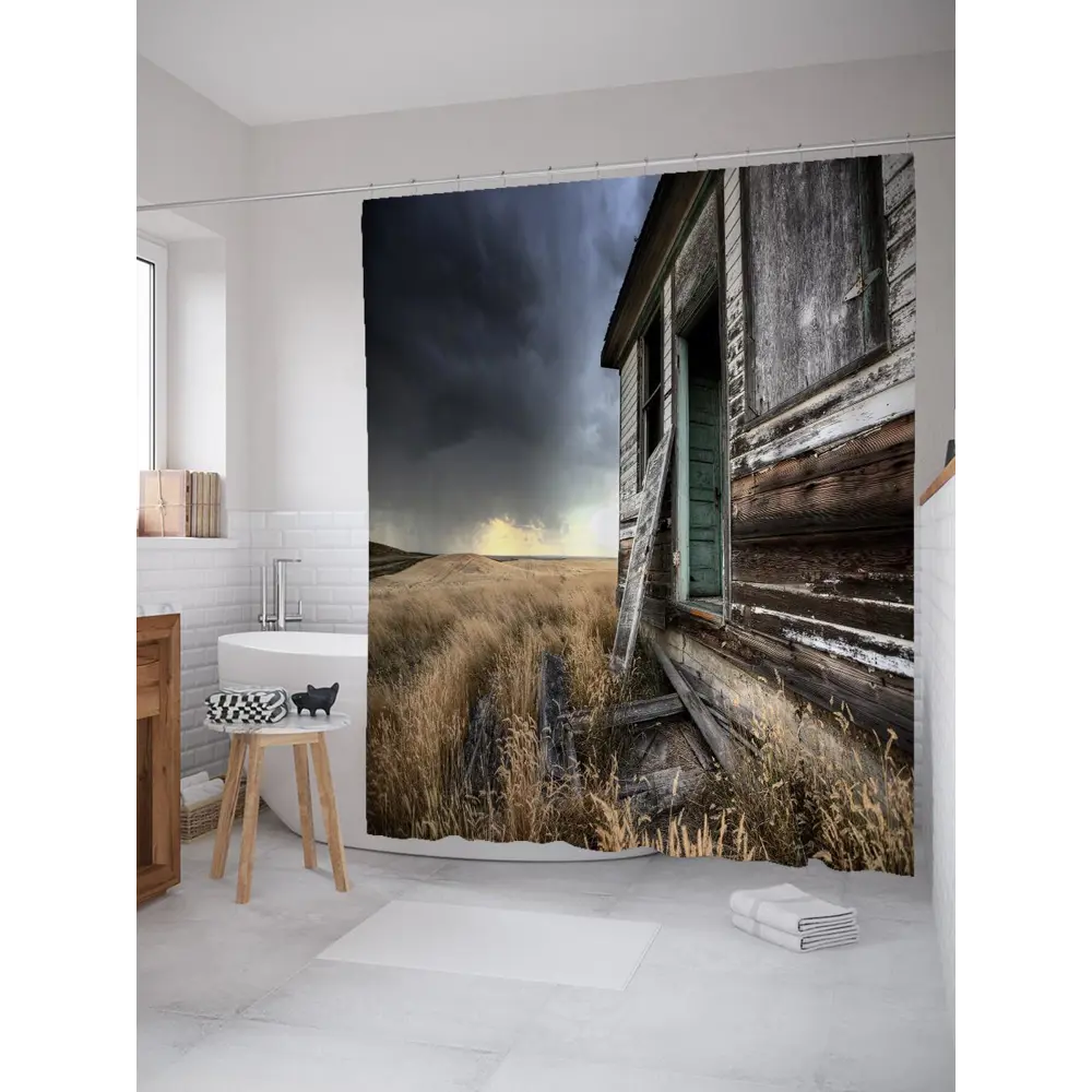 Фото Шторка для ванной комнаты JoyArty sc_21324 200x180см цвет синий Фото Шторка для ванной комнаты JoyArty sc_21324 200x180см цвет синий