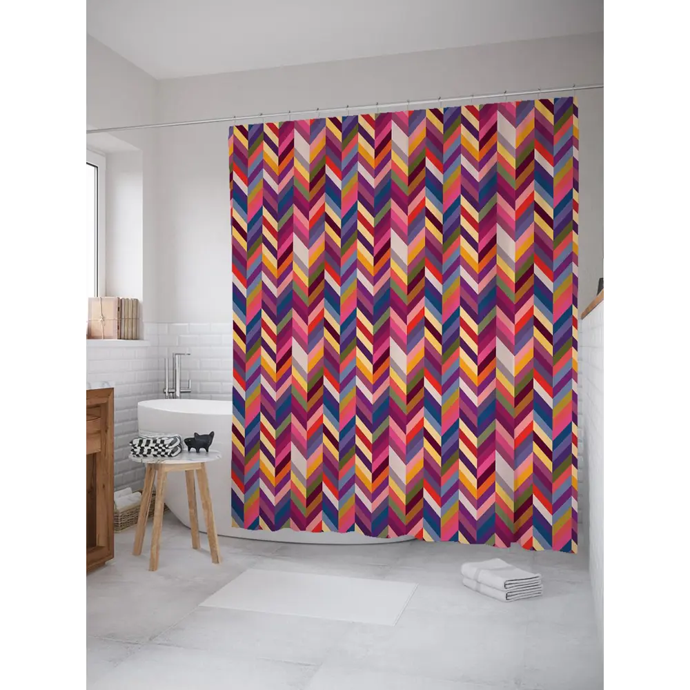 Фото Шторка для ванной комнаты JoyArty sc_31727 200x180см цвет синий Фото Шторка для ванной комнаты JoyArty sc_31727 200x180см цвет синий