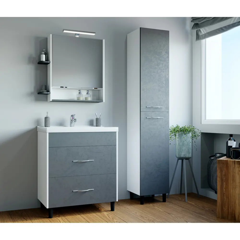 Фото Тумба под раковину MixLine Сура-60 539802 59.7см цвет белый Фото Тумба под раковину MixLine Сура-60 539802 59.7см цвет белый