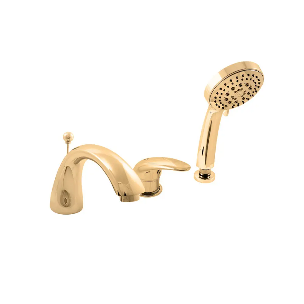 Фото Смеситель для ванны RavSlezak Dunaj D469.5SZ однорычажный цвет золотой