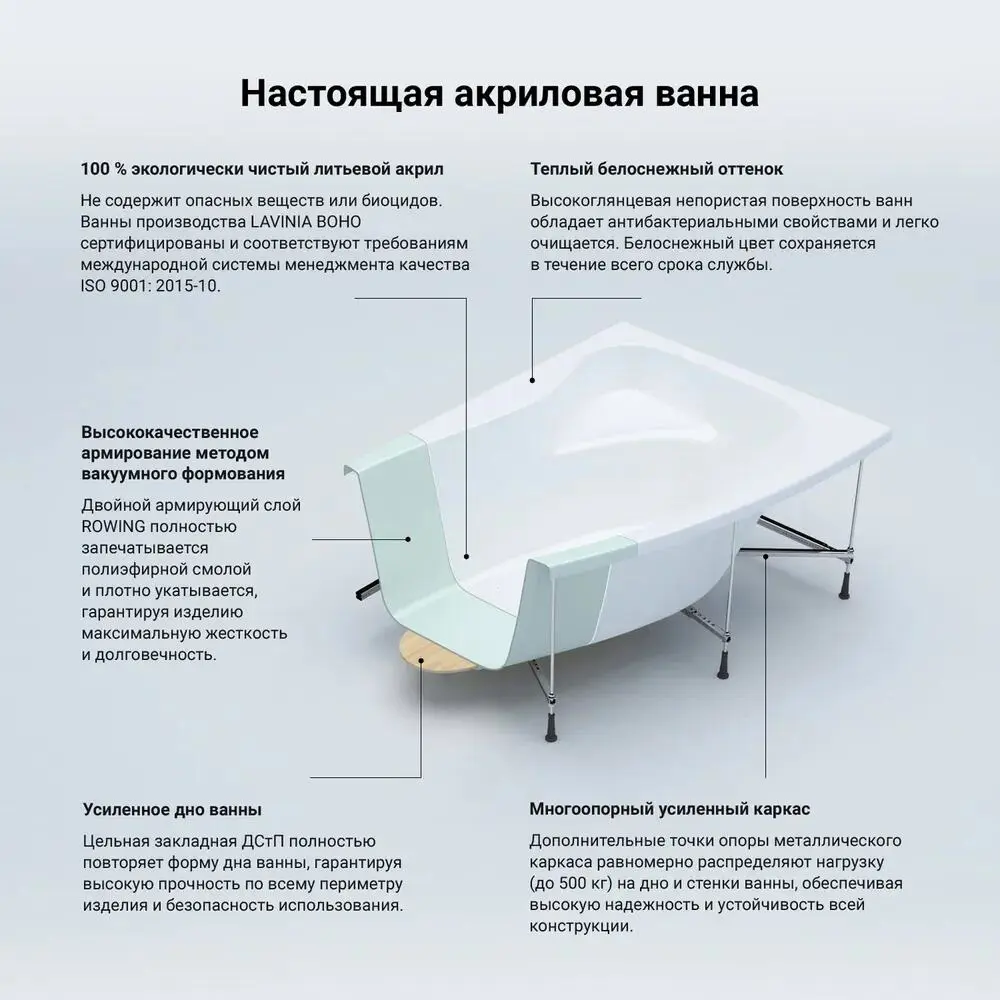 Фото 6 Угловая ванна Lavinia Boho Grance Hill S3-370317PR литьевой акрил 170x105 см правый разворот, с каркасом, подголовником и хромотерапией Фото 6 Угловая ванна Lavinia Boho Grance Hill S3-370317PR литьевой акрил 170x105 см правый разворот, с каркасом, подголовником и хромотерапией