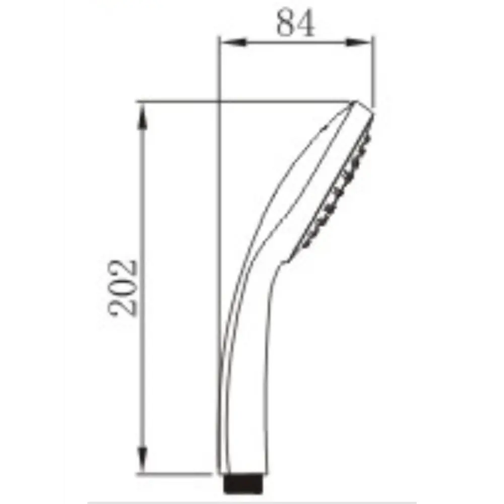 Фото 2 Лейка для душа Potato P09 1 режим, хром