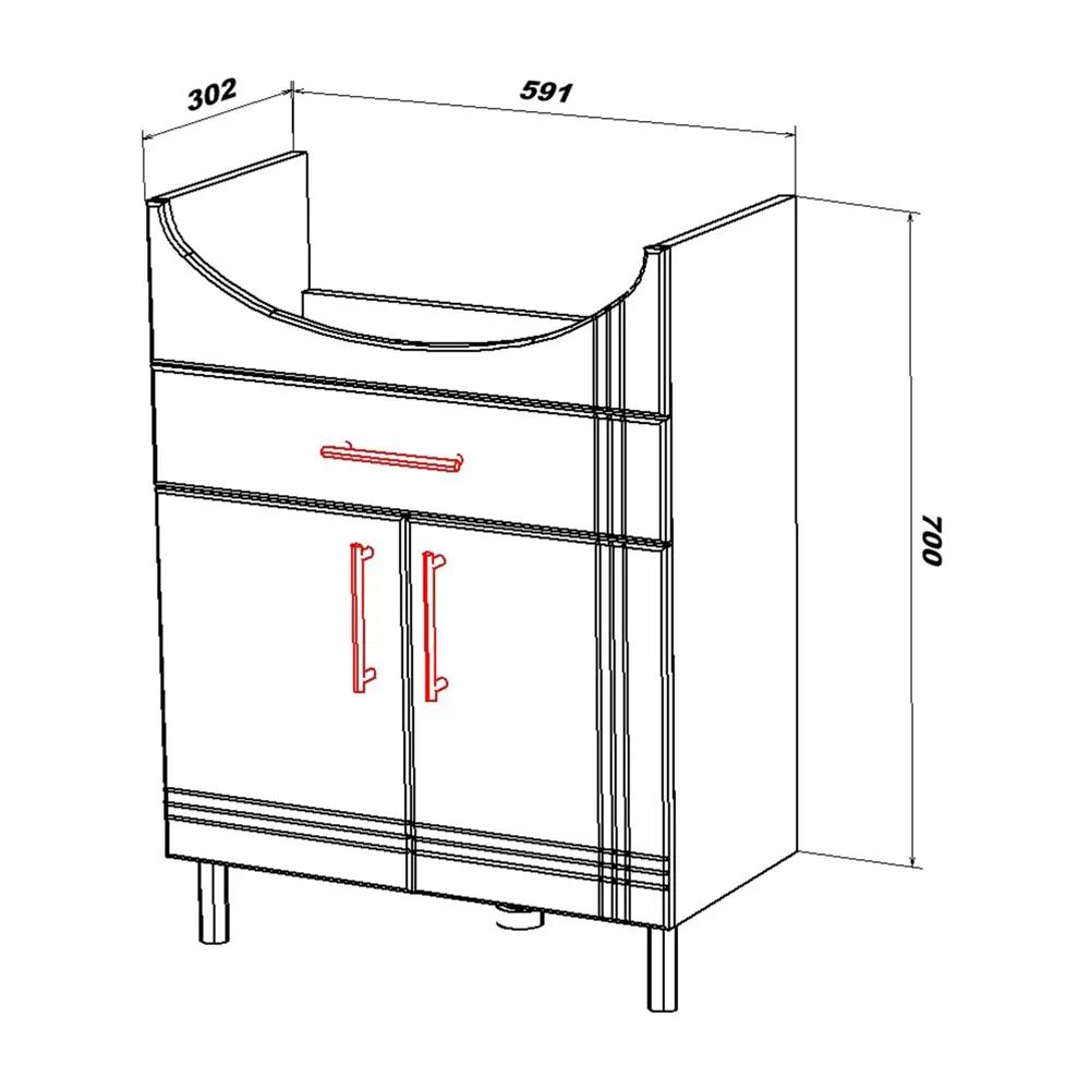 Фото 7 Тумба напольная Sanstar Вольга 337.1-1.4.1. 59.10см Фото 7 Тумба напольная Sanstar Вольга 337.1-1.4.1. 59.10см