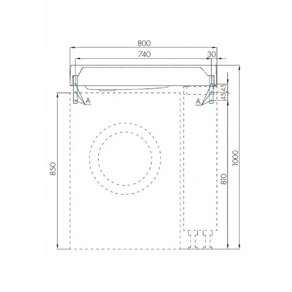 Фото 2 Раковина накладная Aquaton Рейн 80 80см цвет белый Фото 2 Раковина накладная Aquaton Рейн 80 80см цвет белый