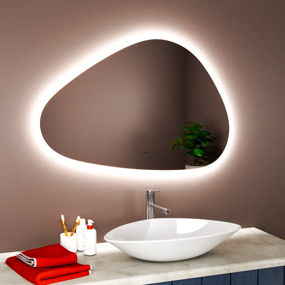Фото 3 Зеркало с LED подсветкой для ванной BAUEDGE Versal BV10070 Фото 3 Зеркало с LED подсветкой для ванной BAUEDGE Versal BV10070