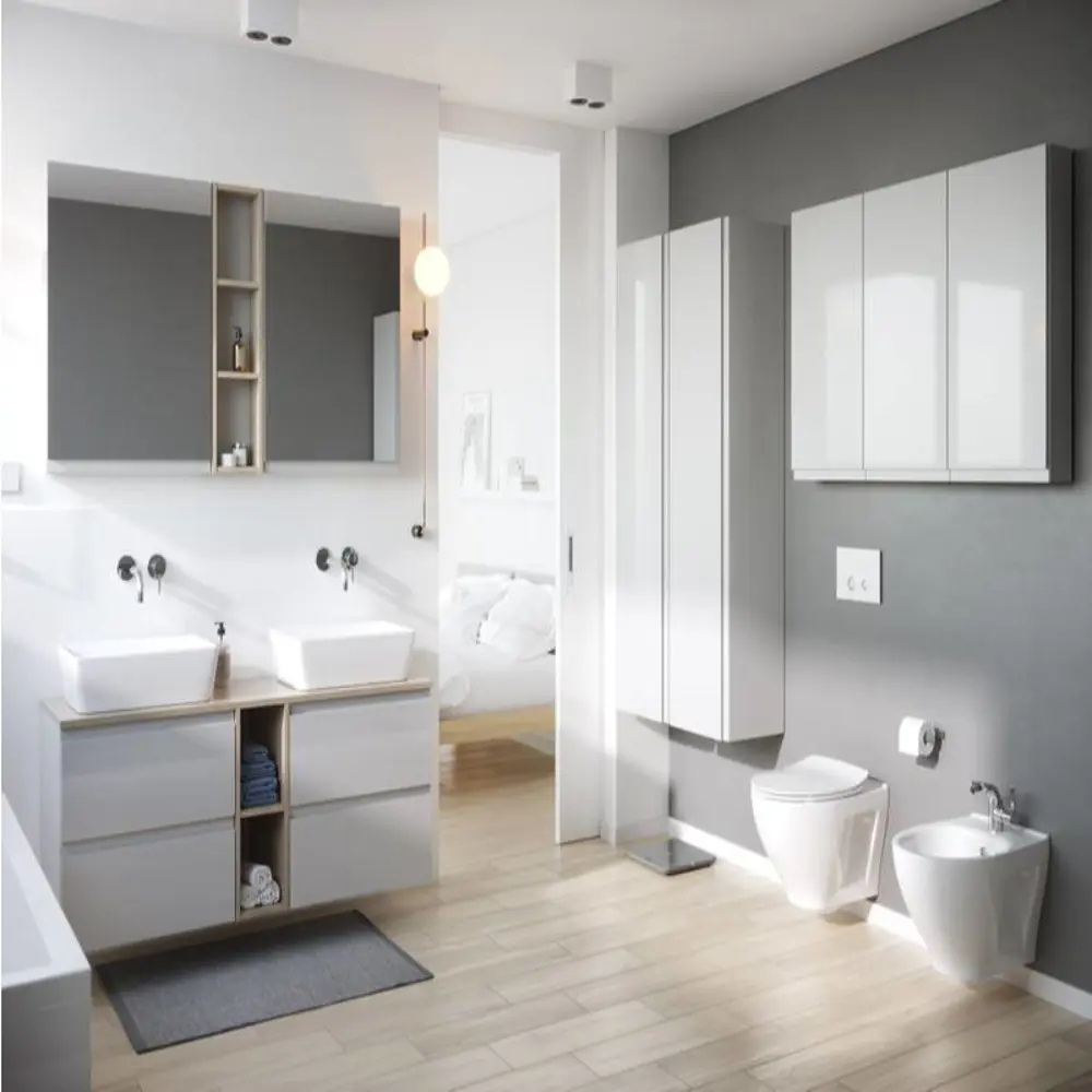 Фото 4 Зеркало-шкаф Moduo Cersanit SB-LS-MOD40/Wh 14x40 без подсветки универсальная белый Фото 4 Зеркало-шкаф Moduo Cersanit SB-LS-MOD40/Wh 14x40 без подсветки универсальная белый
