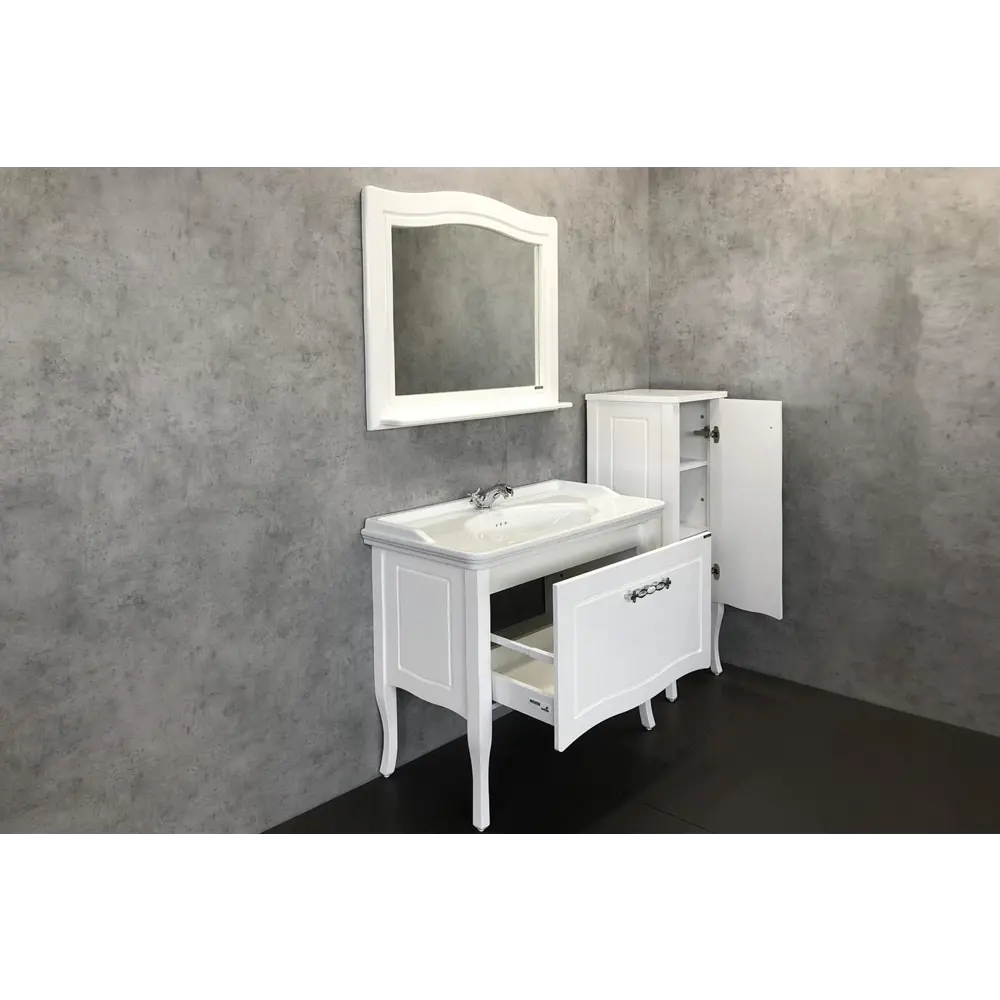 Фото 4 Тумба Comforty Павия-100 белый, с раковиной Фото 4 Тумба Comforty Павия-100 белый, с раковиной