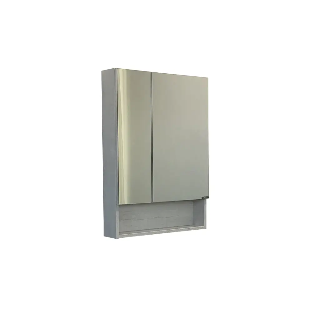 Фото Зеркало-шкаф Comforty Никосия-60 дуб белый