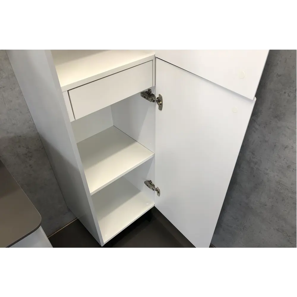 Фото 3 Шкаф-колонна Comforty Сорренто-40 светло-серый Фото 3 Шкаф-колонна Comforty Сорренто-40 светло-серый