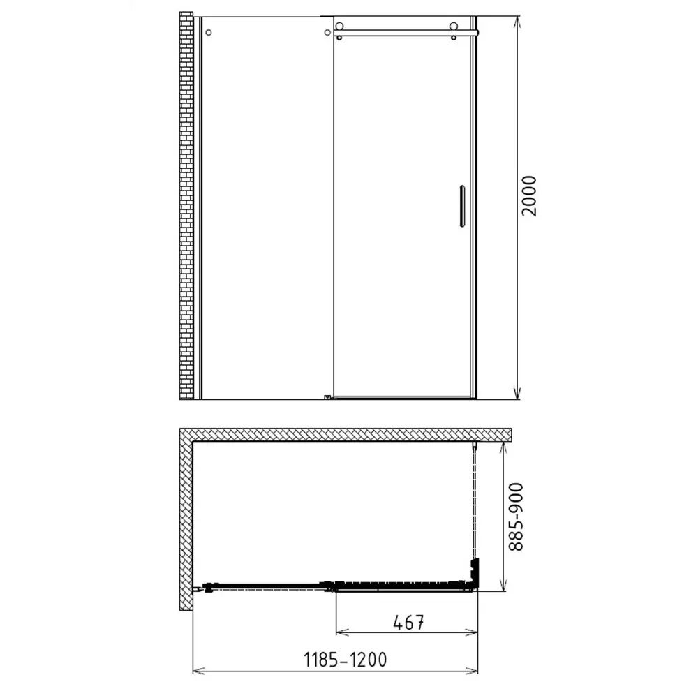 Фото 4 Душевой уголок Gemy Modern Gent S25191C-A6-90 90x120см Фото 4 Душевой уголок Gemy Modern Gent S25191C-A6-90 90x120см