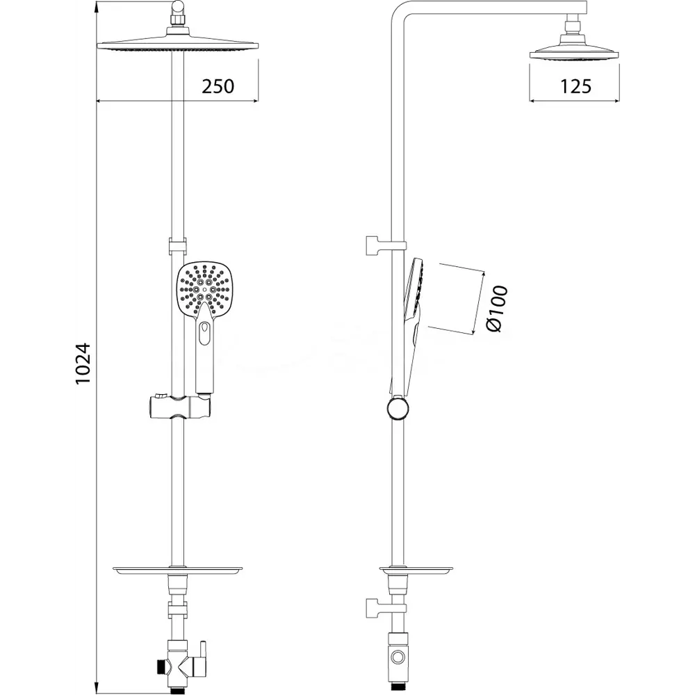 Фото 2 Душевая стойка Lemark LM8805C Фото 2 Душевая стойка Lemark LM8805C