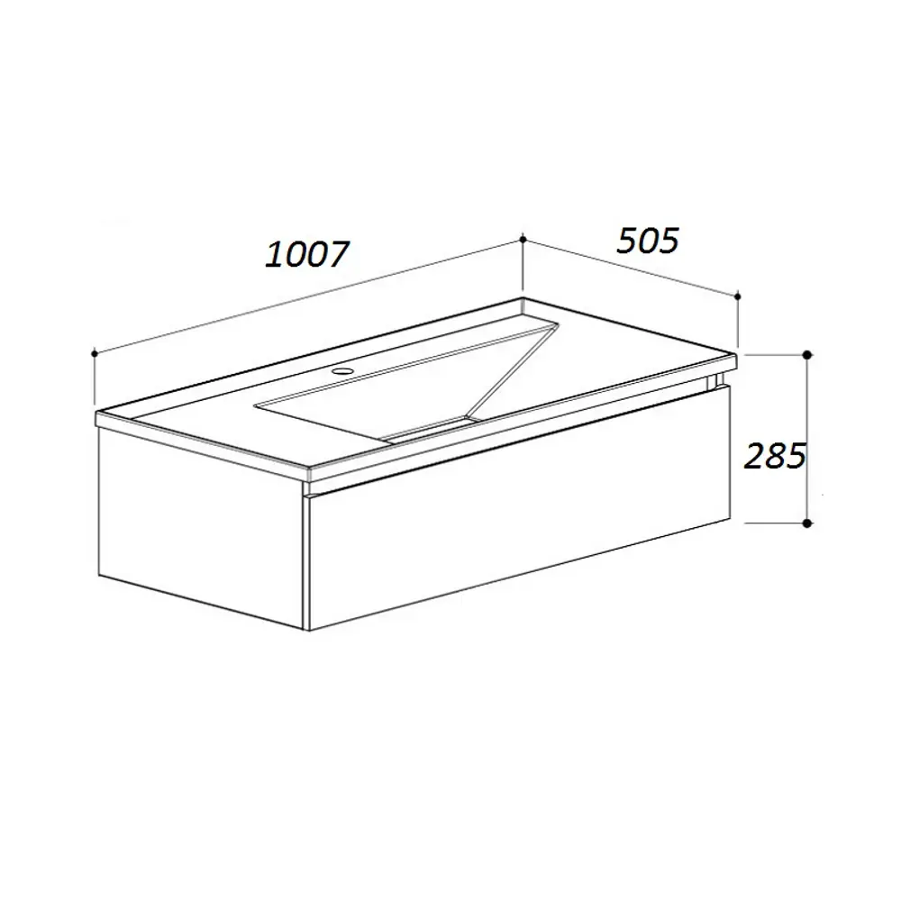 Фото 2 Раковина накладная Belux Фаворит 100x50 см полочка слева Фото 2 Раковина накладная Belux Фаворит 100x50 см полочка слева