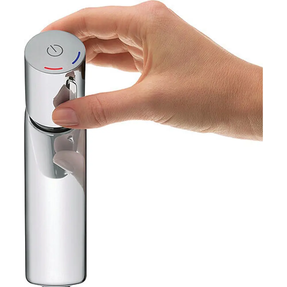 Фото 4 Смеситель для раковины Hansgrohe Talis Select E 71750000 нажимной цвет хром