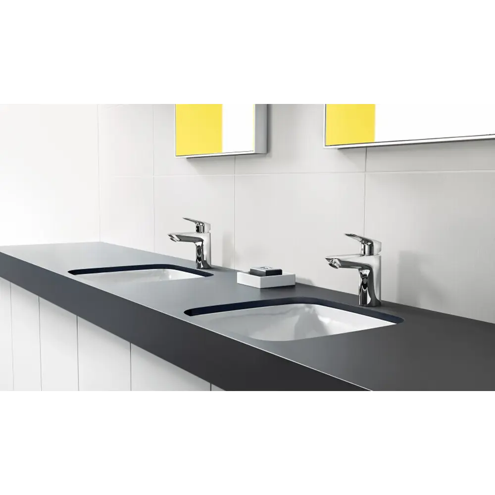 Фото 2 Смеситель для раковины Hansgrohe Logis 71100000 однорычажный цвет хром Фото 2 Смеситель для раковины Hansgrohe Logis 71100000 однорычажный цвет хром
