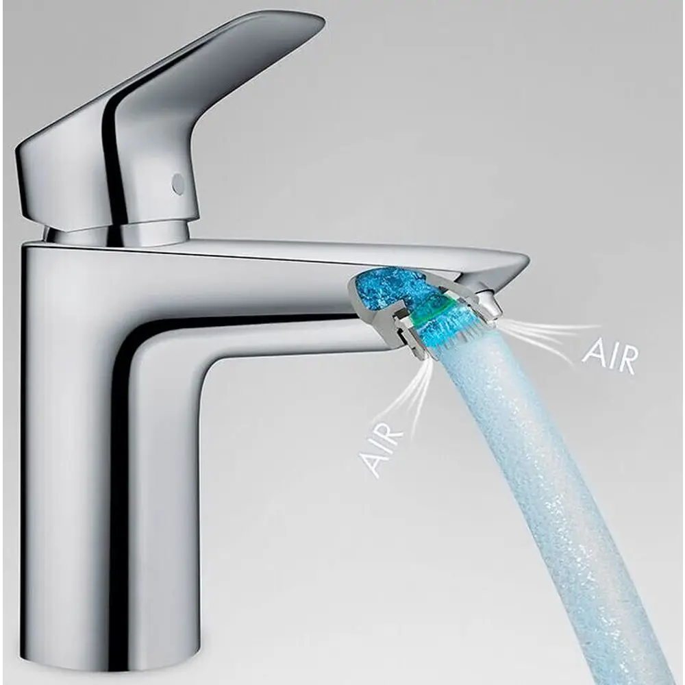 Фото 5 Смеситель для раковины Hansgrohe Logis 71100000 однорычажный цвет хром Фото 5 Смеситель для раковины Hansgrohe Logis 71100000 однорычажный цвет хром