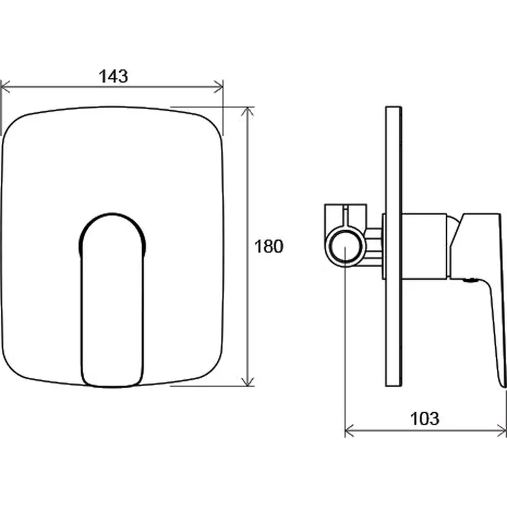 Фото 2 Смеситель для душа Ravak Classic CL 062.00 однорычажный цвет хром