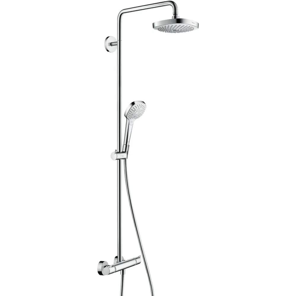 Фото Душевая система Hansgrohe Croma Select E 180 27256400 1 режим с термостатом цвет хром