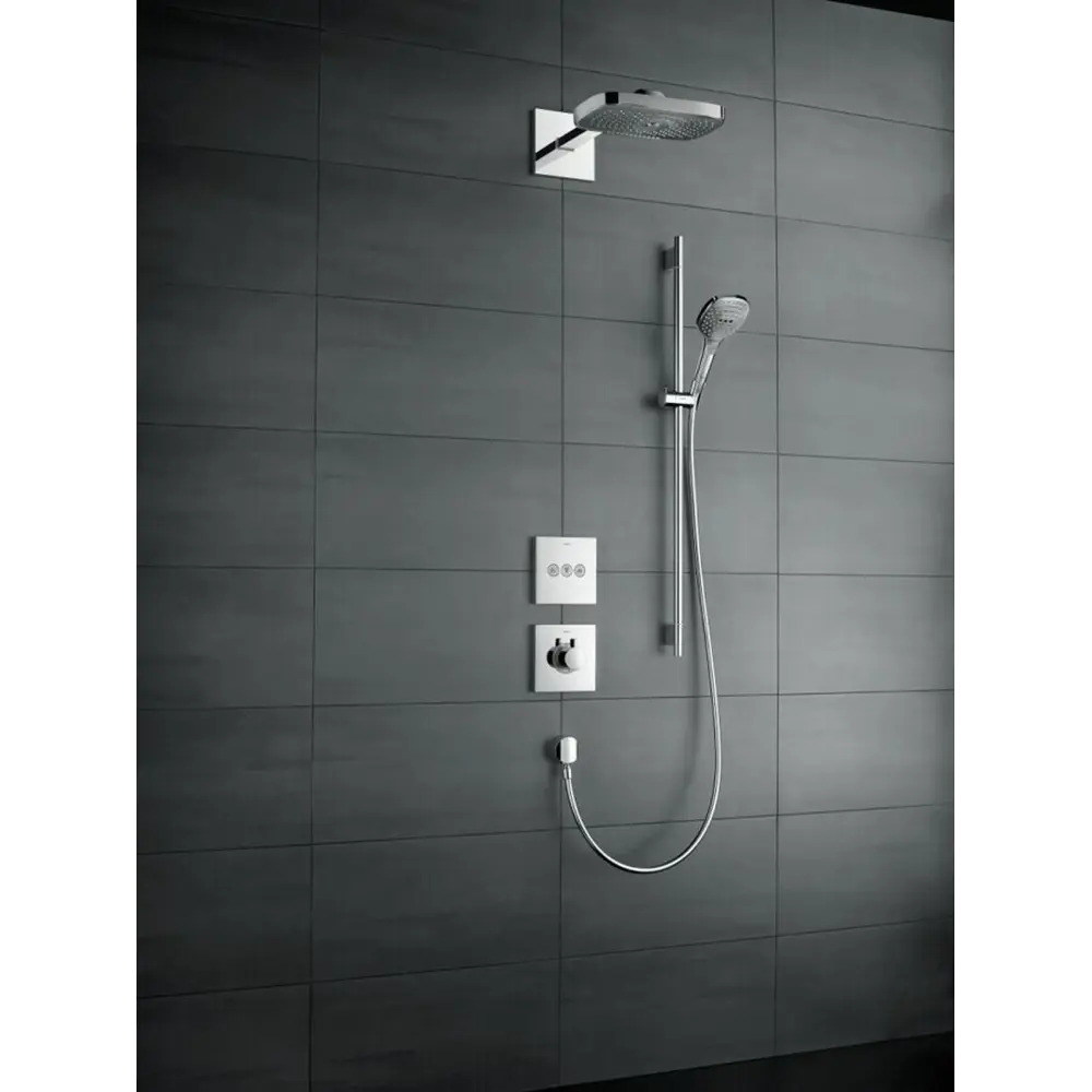 Фото 2 Смеситель для ванны Hansgrohe ShowerSelect Highfow 15760000 термостатический цвет хром Фото 2 Смеситель для ванны Hansgrohe ShowerSelect Highfow 15760000 термостатический цвет хром
