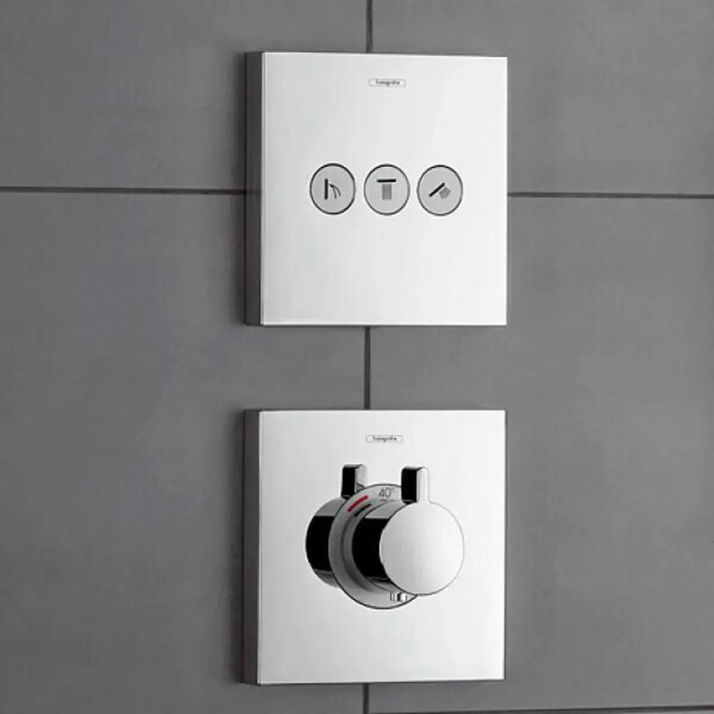 Фото 3 Смеситель для ванны Hansgrohe ShowerSelect Highfow 15760000 термостатический цвет хром Фото 3 Смеситель для ванны Hansgrohe ShowerSelect Highfow 15760000 термостатический цвет хром