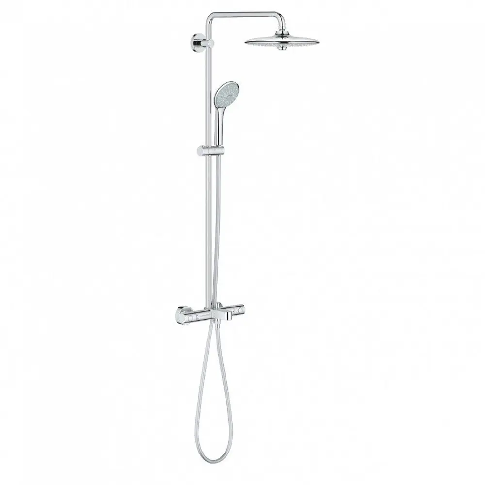 Фото Душевая система Grohe 26114001 1 режим с термостатом цвет хром Фото Душевая система Grohe 26114001 1 режим с термостатом цвет хром