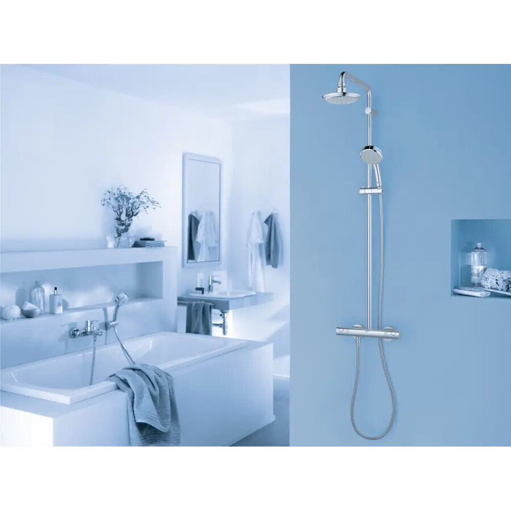 Фото 3 Душевая стойка Grohe Tempesta New 27922000 1 режим цвет хром Фото 3 Душевая стойка Grohe Tempesta New 27922000 1 режим цвет хром