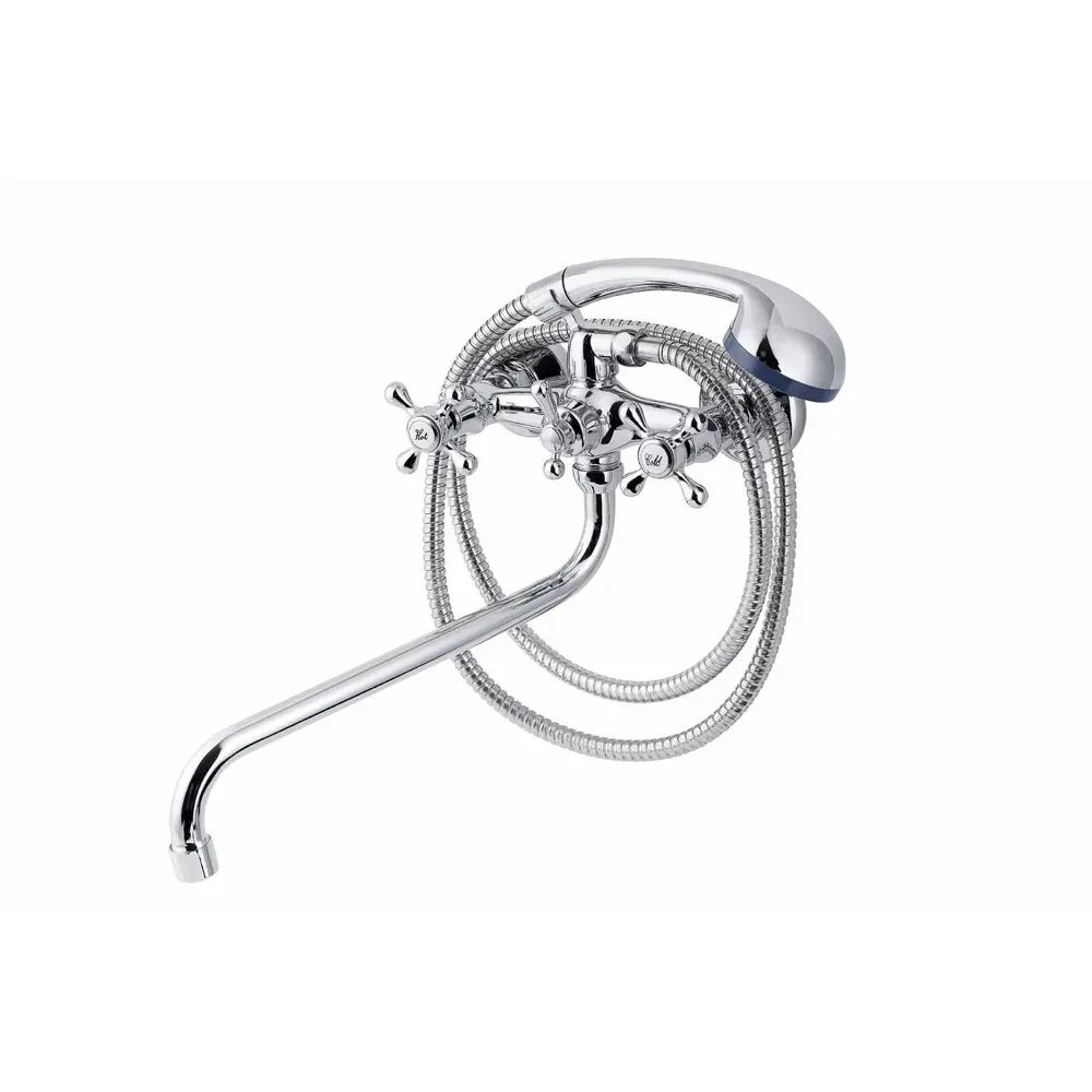 Фото Смеситель для ванны Tsarsberg TSB-111-79 универсальный двухвентильный цвет хром