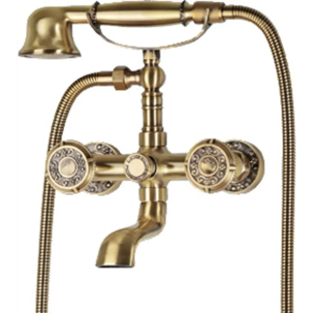 Фото Смеситель для ванны Bronze De Luxe 10119 двухвентильный цвет бронза Фото Смеситель для ванны Bronze De Luxe 10119 двухвентильный цвет бронза