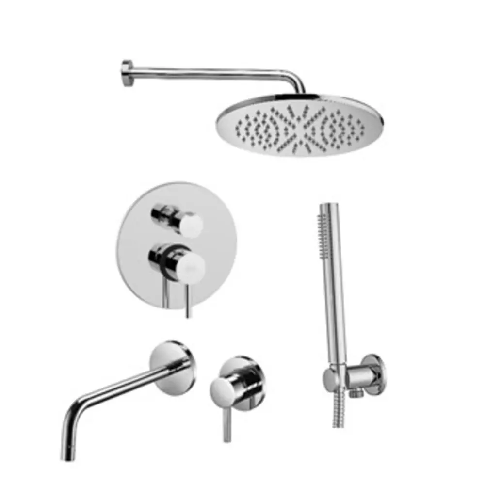 Фото Набор смесителей для ванны Paffoni KITLIG018CR006 с душевой лейкой цвет хром Фото Набор смесителей для ванны Paffoni KITLIG018CR006 с душевой лейкой цвет хром