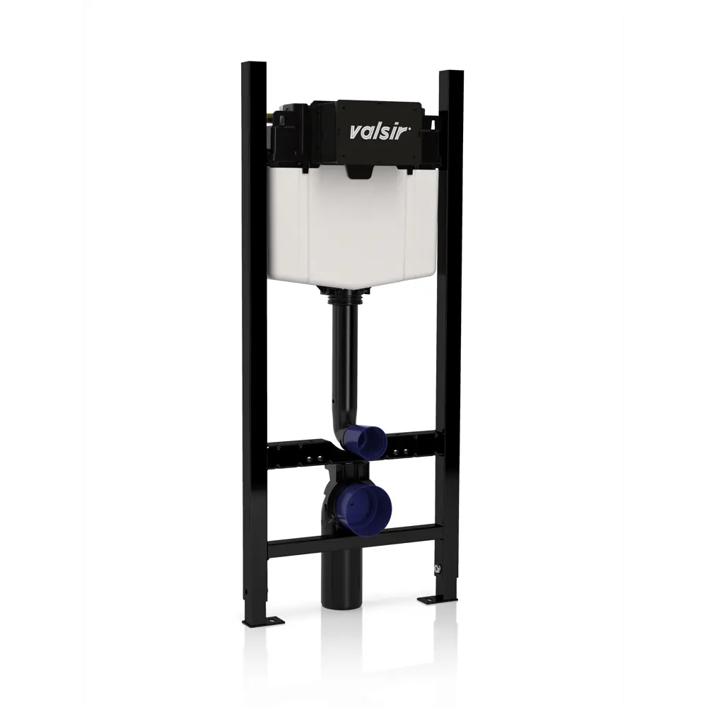 Фото Комплект инсталляция с унитазом Valsir KIT Vscr 7334 Std P3 с кнопкой цвет хром