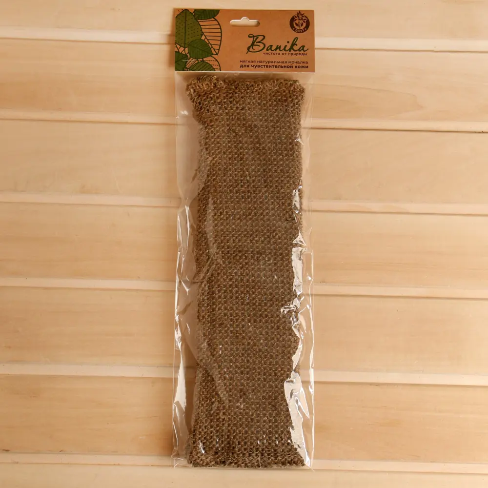 Фото 3 Мочалка Длинная джут 40x11см Фото 3 Мочалка Длинная джут 40x11см