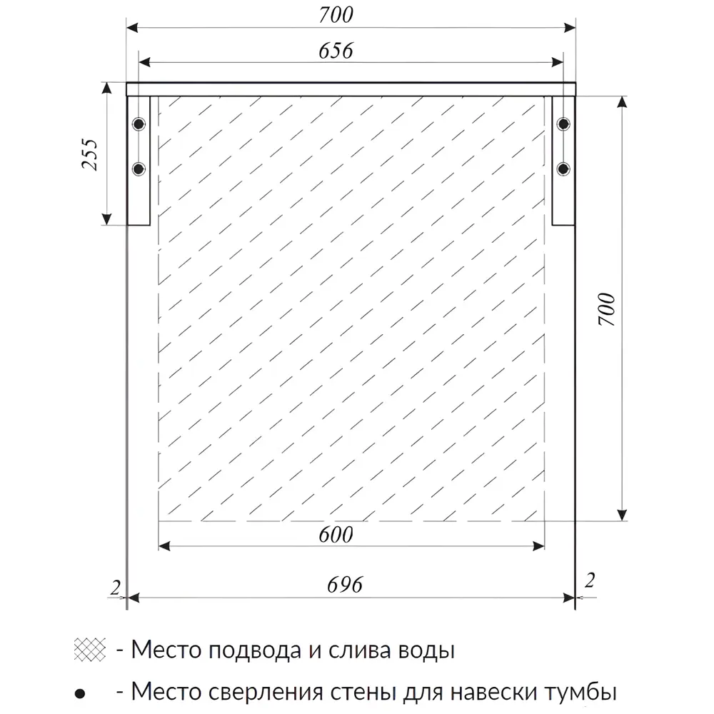 Фото 7 Столешница в ванную 1marka Ц0000015934 70x48см МДФ цвет серый Фото 7 Столешница в ванную 1marka Ц0000015934 70x48см МДФ цвет серый