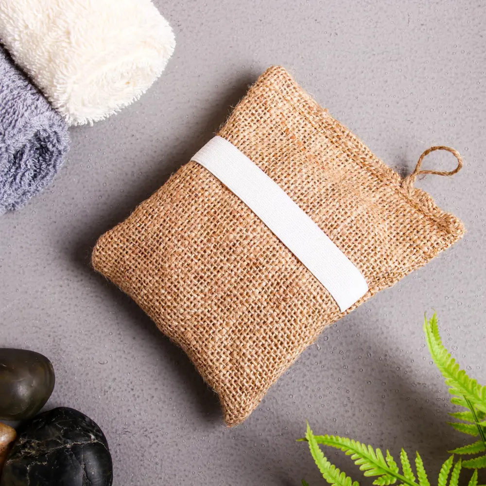 Фото 2 Мочалка джутовая с мылом Лесной микс 110 г Фото 2 Мочалка джутовая с мылом Лесной микс 110 г