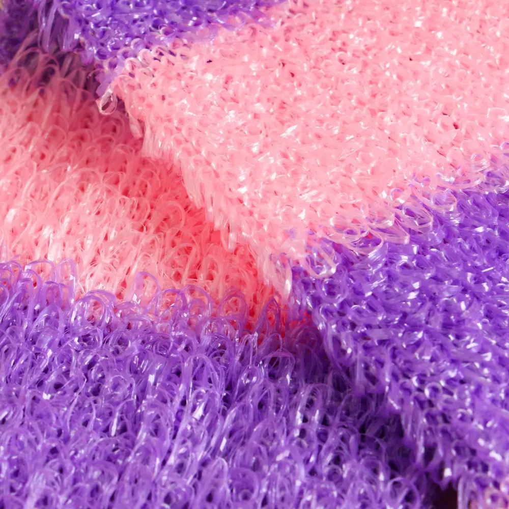 Фото 4 Мочалка Мочало банное полосатая 45x12см Фото 4 Мочалка Мочало банное полосатая 45x12см