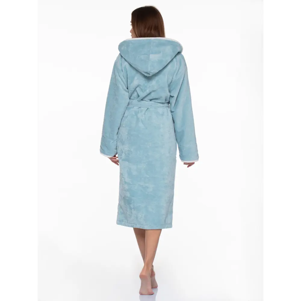 Фото 4 Банный халат Atlasplus AP-ХалЖКБамМ мятный размер 44-46 цвет зеленый Фото 4 Банный халат Atlasplus AP-ХалЖКБамМ мятный размер 44-46 цвет зеленый