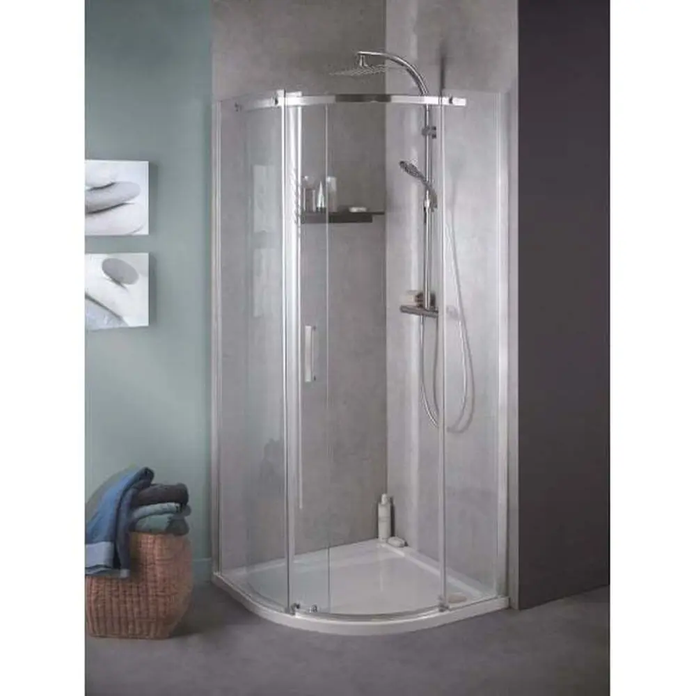 Фото Душевой уголок Jacob delafon E22R90L GA 1/4 круга 90x90см хромированный профиль эффект стекла прозрачный Фото Душевой уголок Jacob delafon E22R90L GA 1/4 круга 90x90см хромированный профиль эффект стекла прозрачный