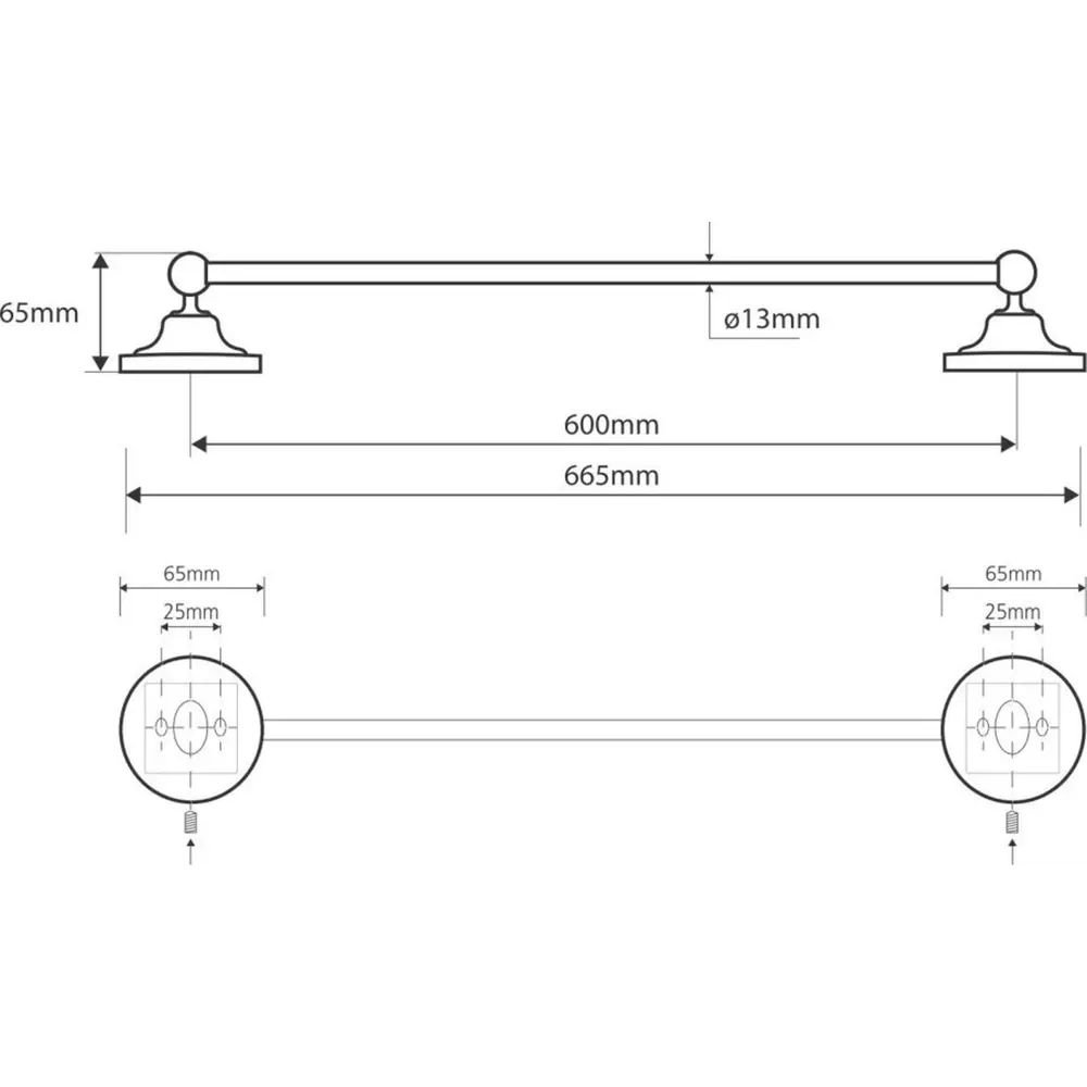 Фото 2 Держатель для полотенец Bemeta 144204048 66см цвет жёлтый Фото 2 Держатель для полотенец Bemeta 144204048 66см цвет жёлтый