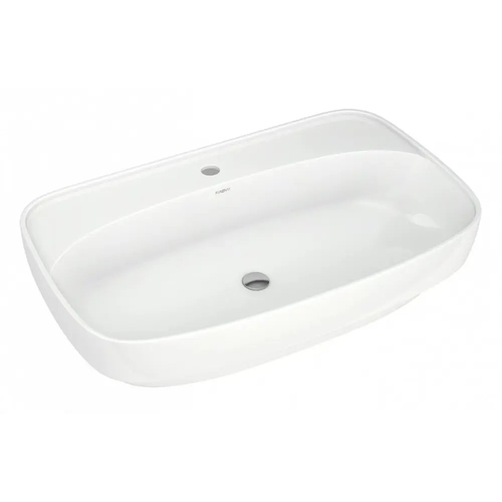 Фото Раковина накладная Kirovit раковина Купер 4640021065969 67см цвет белый Фото Раковина накладная Kirovit раковина Купер 4640021065969 67см цвет белый