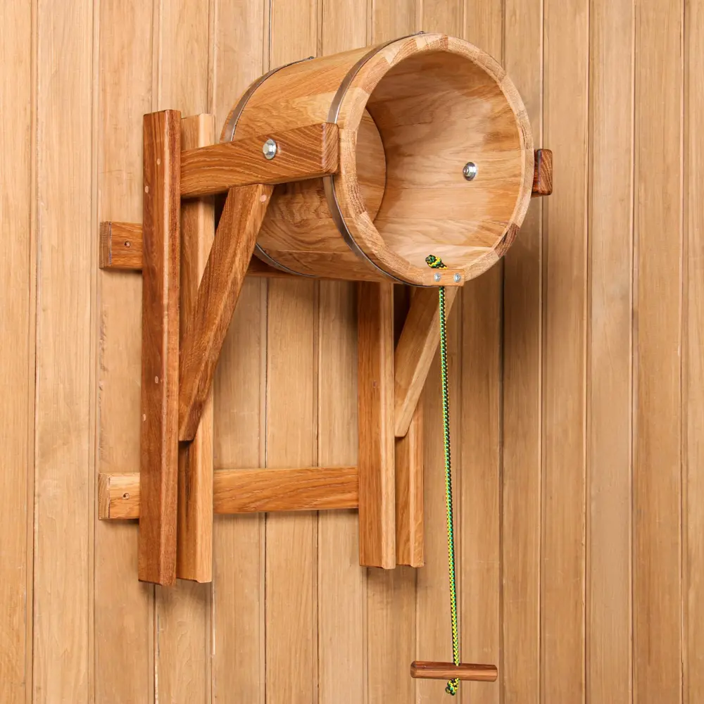 Фото 2 Обливное устройство из дуба 15л нержавеющий обруч