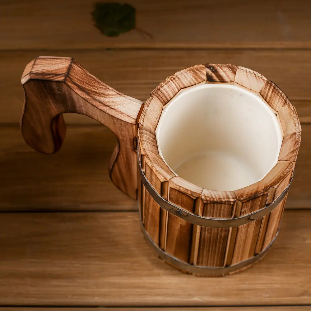 Фото 2 Кружка пивная Добрыня 03 л с пластиковой вставкой