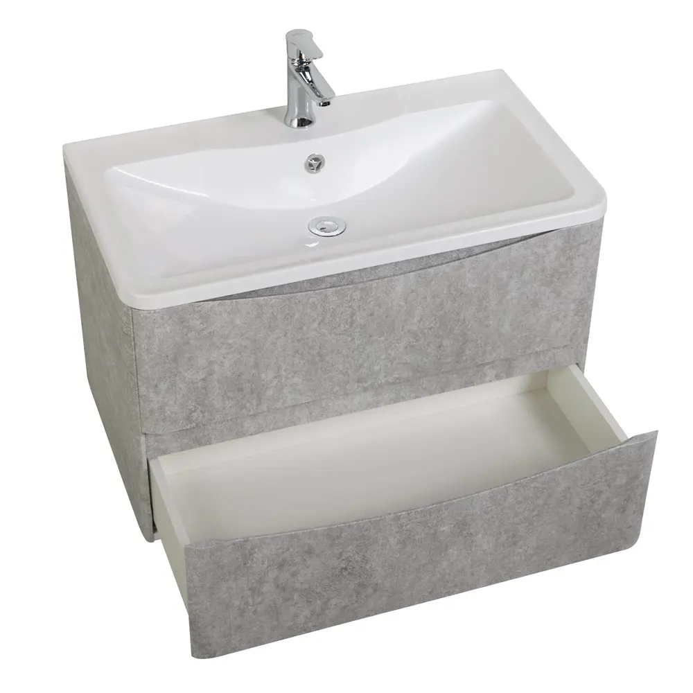 Фото 4 Тумба под раковину Belbagno Acqua-900-2C-SO-CVG подвесная 90см цвет серый структурированный Фото 4 Тумба под раковину Belbagno Acqua-900-2C-SO-CVG подвесная 90см цвет серый структурированный