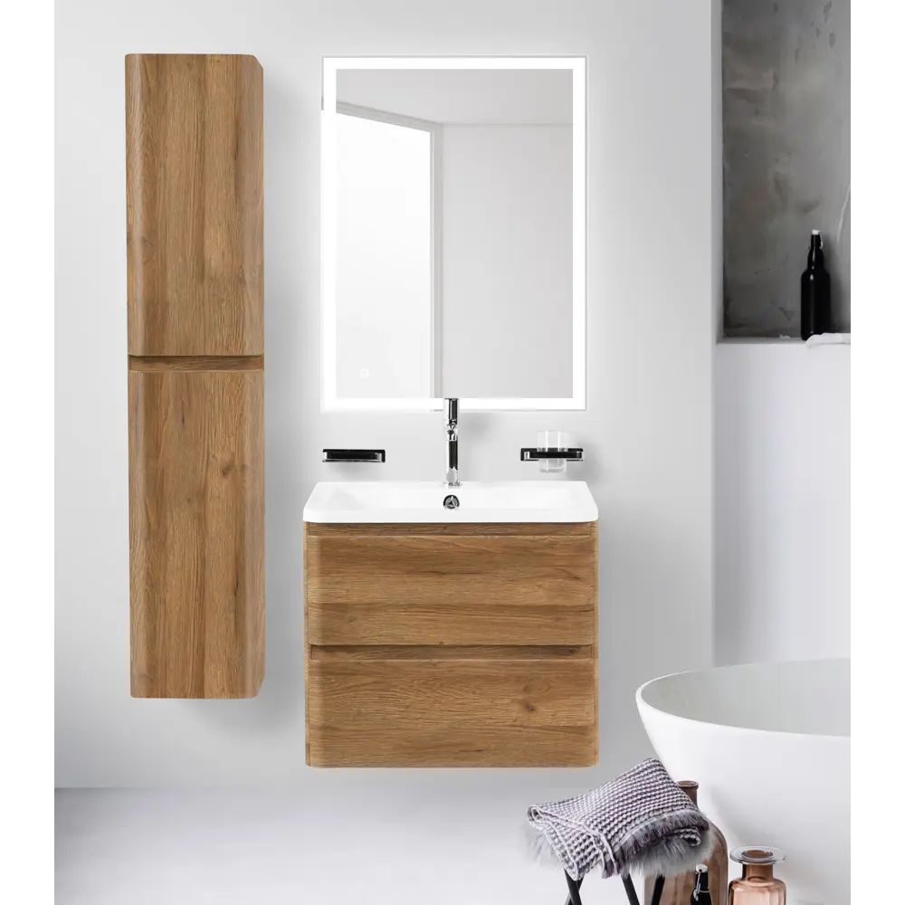 Фото 7 Тумба под раковину Belbagno Albano-600-2C-SO-RR подвесная 60см цвет дуб Фото 7 Тумба под раковину Belbagno Albano-600-2C-SO-RR подвесная 60см цвет дуб