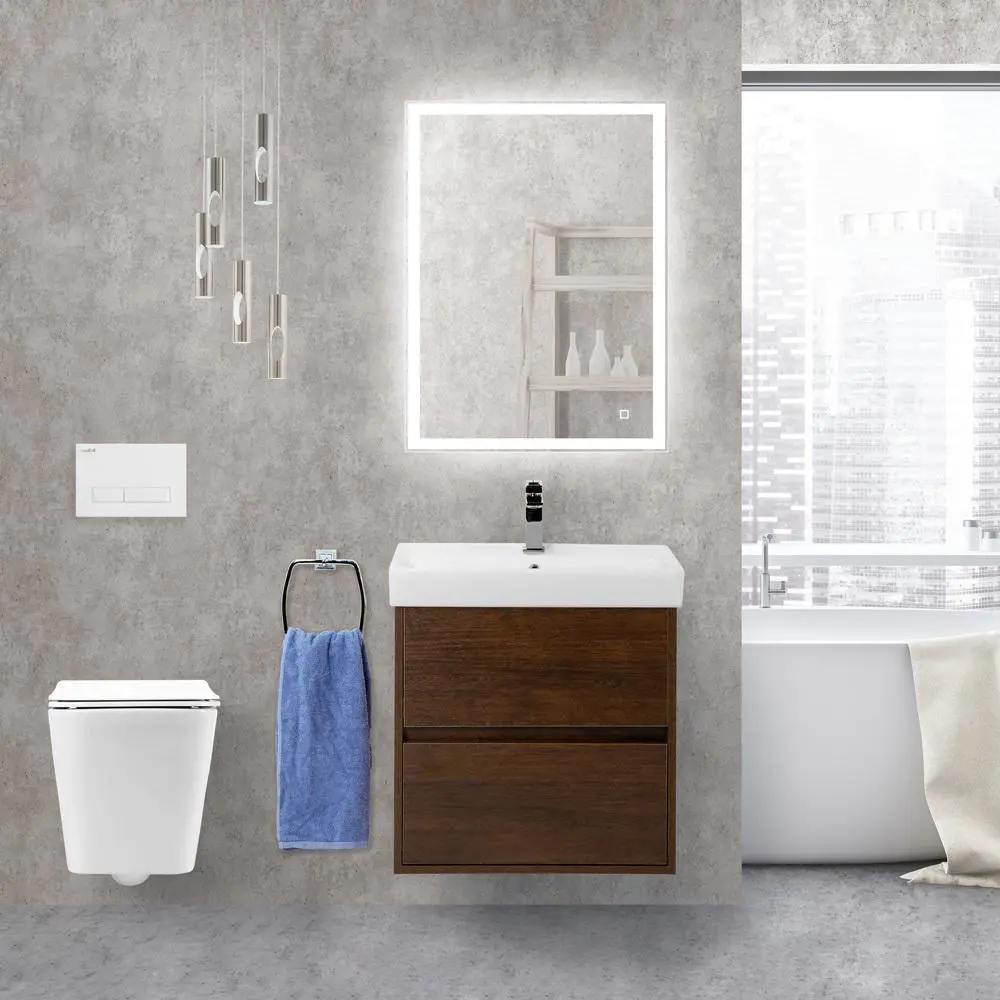 Фото 5 Тумба под раковину подвесная Belbagno NEON-500-2C-SO-RS 47.2см цвет дуб Фото 5 Тумба под раковину подвесная Belbagno NEON-500-2C-SO-RS 47.2см цвет дуб
