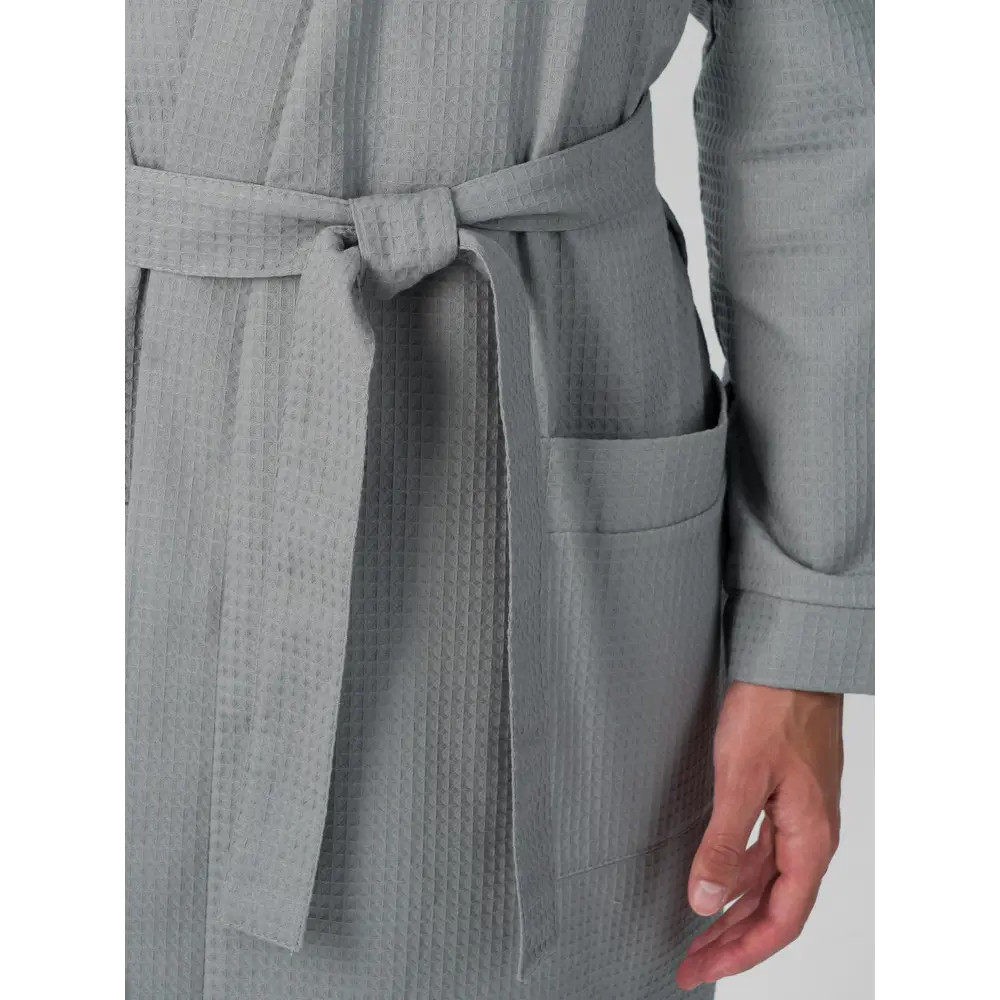 Фото 2 Банный халат Росхалат В-05 58-60 размер 58 цвет серый Фото 2 Банный халат Росхалат В-05 58-60 размер 58 цвет серый