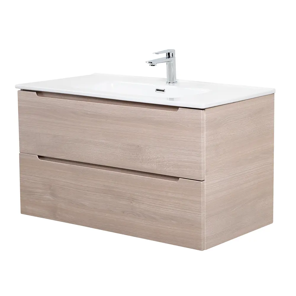 Фото Тумба под раковину подвесная Belbagno ETNA-800-2C-SO-RG-P 80см цвет дуб Фото Тумба под раковину подвесная Belbagno ETNA-800-2C-SO-RG-P 80см цвет дуб