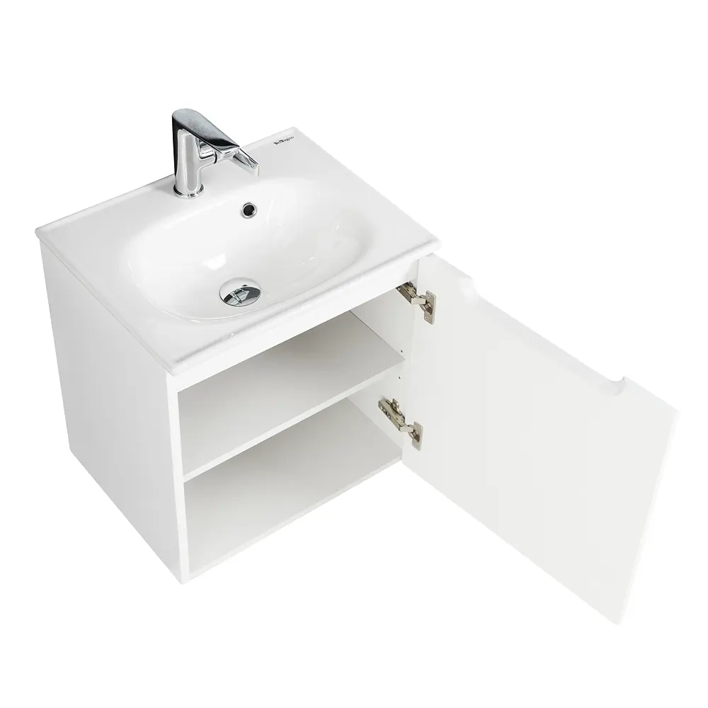 Фото 2 Тумба под раковину подвесная Belbagno ETNA-500-1A-SO-BL-P-R 49.6см цвет белый