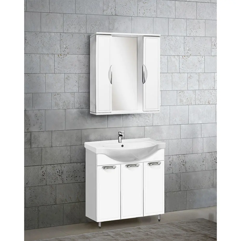 Фото Тумба под раковину напольная Viant 10696 33см цвет белый Фото Тумба под раковину напольная Viant 10696 33см цвет белый