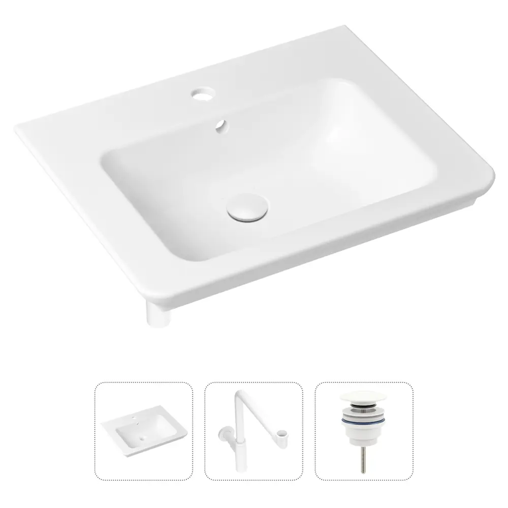 Фото Раковина мебельная Lavinia boho bathroom sink Bathroom Sink 21520432 60см цвет белый Фото Раковина мебельная Lavinia boho bathroom sink Bathroom Sink 21520432 60см цвет белый